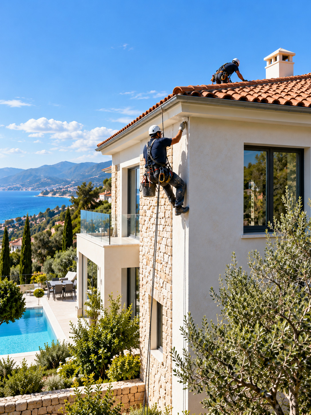 Chris Cordiste Maçonnerie Générale, couverture et Travaux en Hauteur dans les Alpes-Maritimes (06)